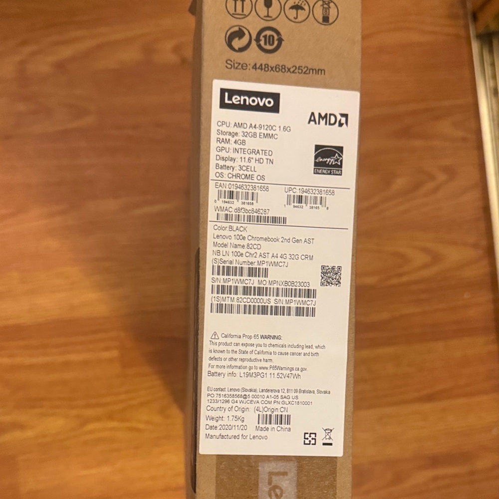 Lenovo Chromebook - Tan - Picture 5 of 6
